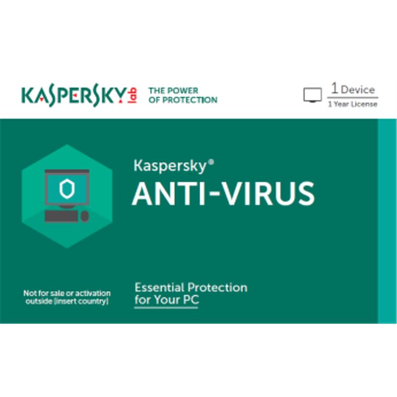 Scratch card Kaspersky Antivirus 1 an 1 utilizator new