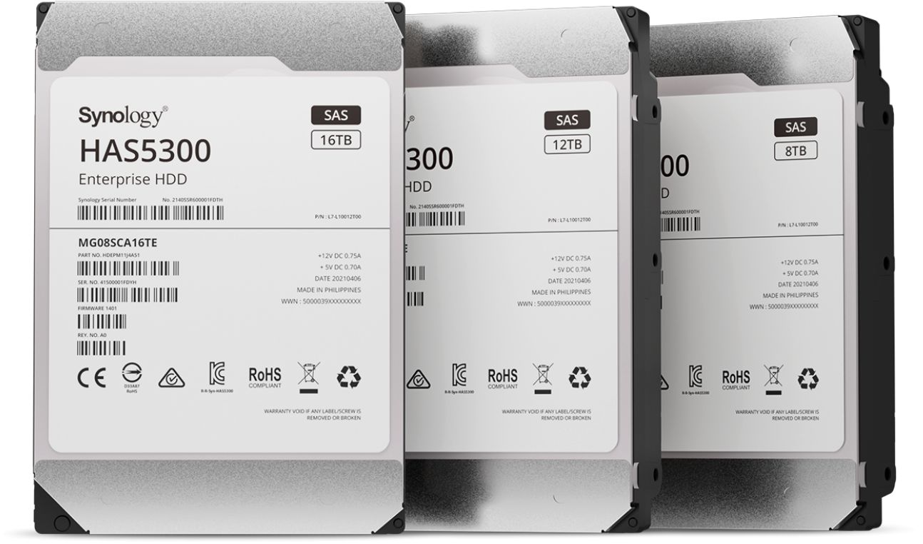 Synology NAS HD3.5 SAS 16TB HAS5300-16TDisques durs et SSDDD SSD DVD STR|Disques durs et SSD60 mois garantie retour atelierSynology NAS HD3.5 S...