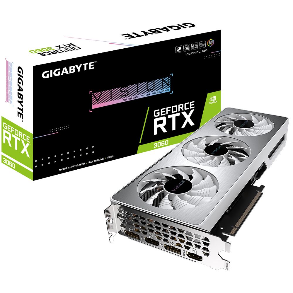 Gigabyte GeForce RTX 3060 VISION OC 12G (rev. 2.0) NVIDIA 12 GB GDDR6_8
