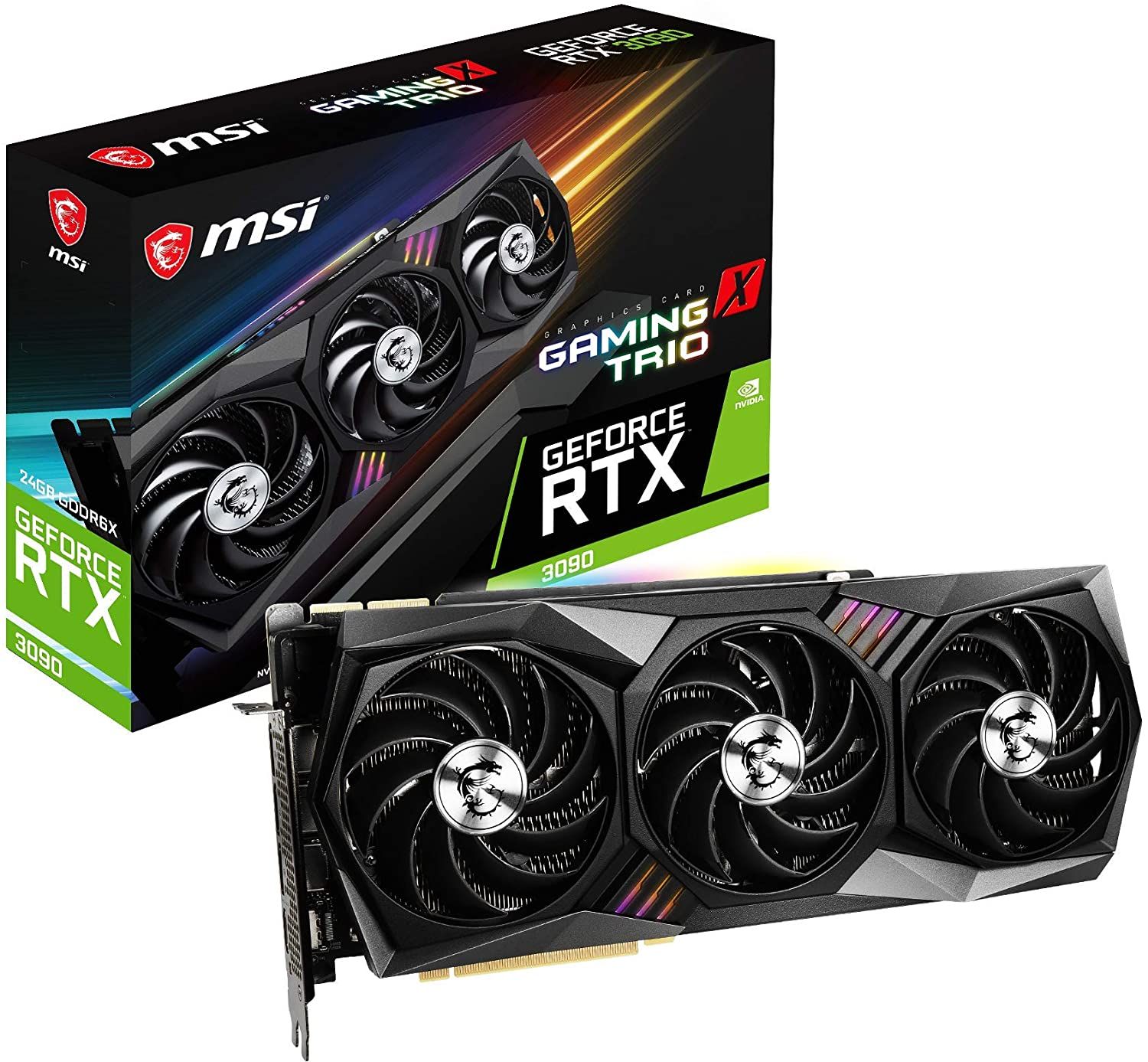 MSI RTX 3090 GAMING X TRIO 24G graphics card NVIDIA GeForce RTX 3090 24 GB GDDR6X_3