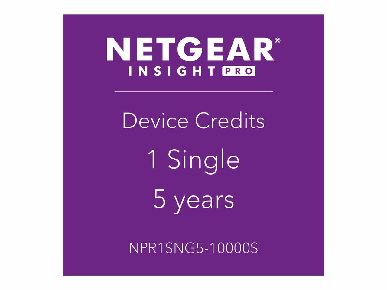 NETGEAR NPR1SNG5-10000S Netgear INSIGHT PRO 1 SINGLE 5 YEAR (NPR1SNG5)_1