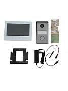 Kit videointerfon analog Hikvision DS-KIS101-P/Surface, conectare usoara pe 2 fire, plug & play. Kitul este format din: post exterior -1 buc ( 1 buton de apelare, camera color 2MP HD, rezolutie: 1024x600, audio: microfon si difuzor incorporat, IP65, IK7,iesire de releu x 2, montaj aplicat), post_6