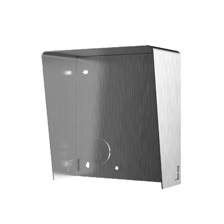 Protectie ploaie pentru un modul de videointerfon modular Hikvision DS- KABD8003-RS1/S, material otel inoxidabil, montaj aplicat, dimensiuni: 116.4 × 122 × 58 mm, greutate: 298.9 g_1