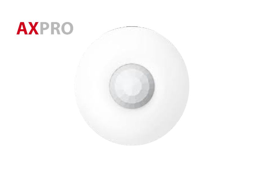 Detector PIR wireless de tavan Hikvision DS-PDCL12-EG2-WE, seria AXPRO, frecventa 868MHz,   raza de detectie 12m / 360°, SEC (Smart Environmental Control) - Advanced digital signal processing and 3D optics, criptare AES-128, distanta de transmisie 1.6Km in camp deschis,viteza detectie 0.3 to 2m/s_1