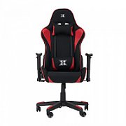 Scaun gaming X by Serioux, Torin, ajustabil, material textil, piston pe gaz, manere reglabile, baza stea cu 5 picioare, greutate maxima admisa 150Kg, perne detasabile, negru si rosu_2