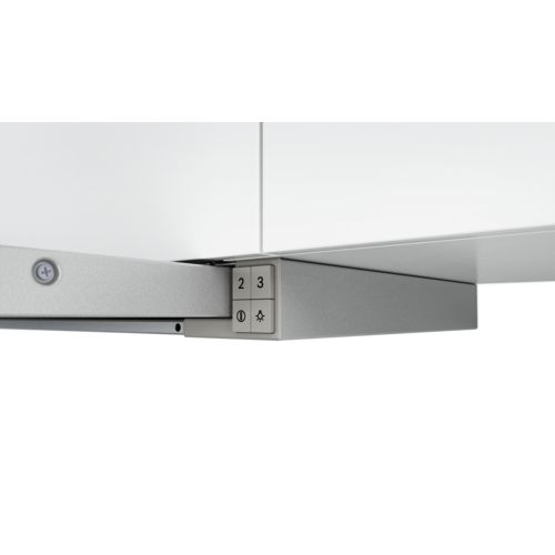 Bosch Serie 4 DFT63AC50 cooker hood 360 m³/h Semi built-in (pull out) Silver D_2