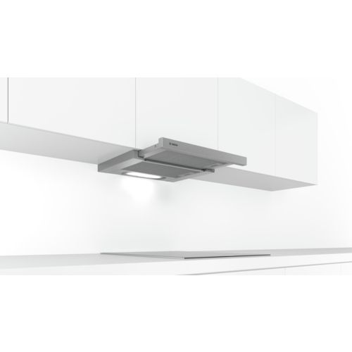 Bosch Serie 4 DFT63AC50 cooker hood 360 m³/h Semi built-in (pull out) Silver D_4