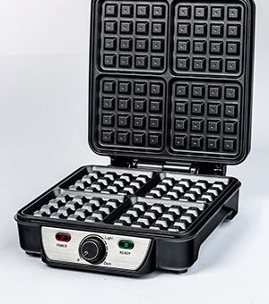 Ravanson GR-7030 waffle iron 4 waffle(s) 1100 W Black_2