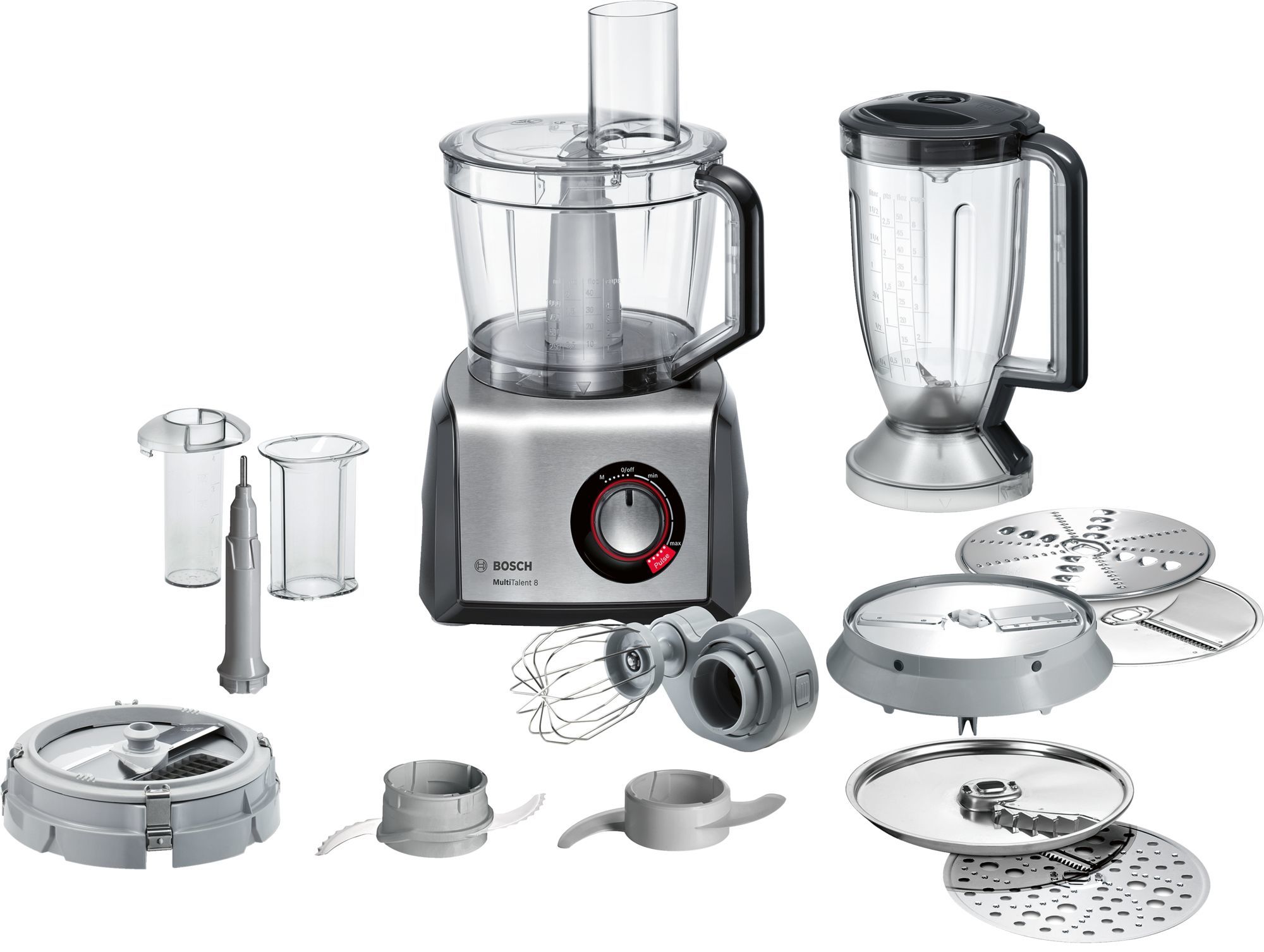 Bosch MC812M865 food processor 3.9 L Black, Stainless steel_1