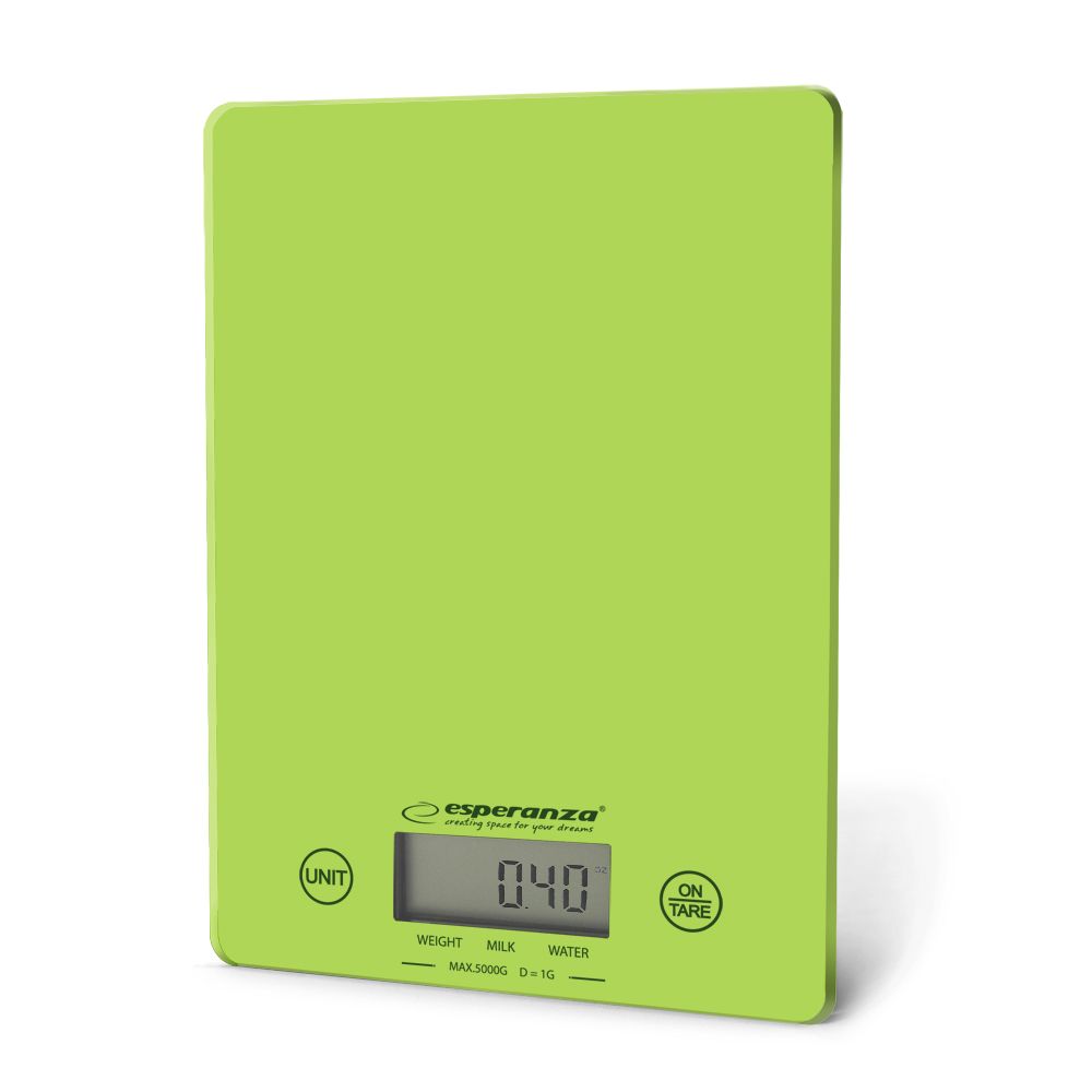 Esperanza EKS002G kitchen scale Electronic kitchen scale Green,Yellow Countertop Rectangle_1