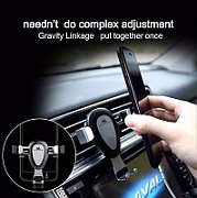 Maclean car phone holder, universal, for the ventilation grille, gravity, max. center distance 90mm, MC-324_6