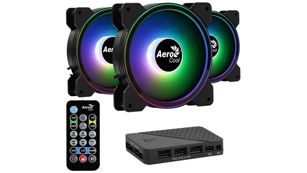 Aerocool Saturn 12F ARGB Pro Motherboard Cooling set 12 cm Black_9