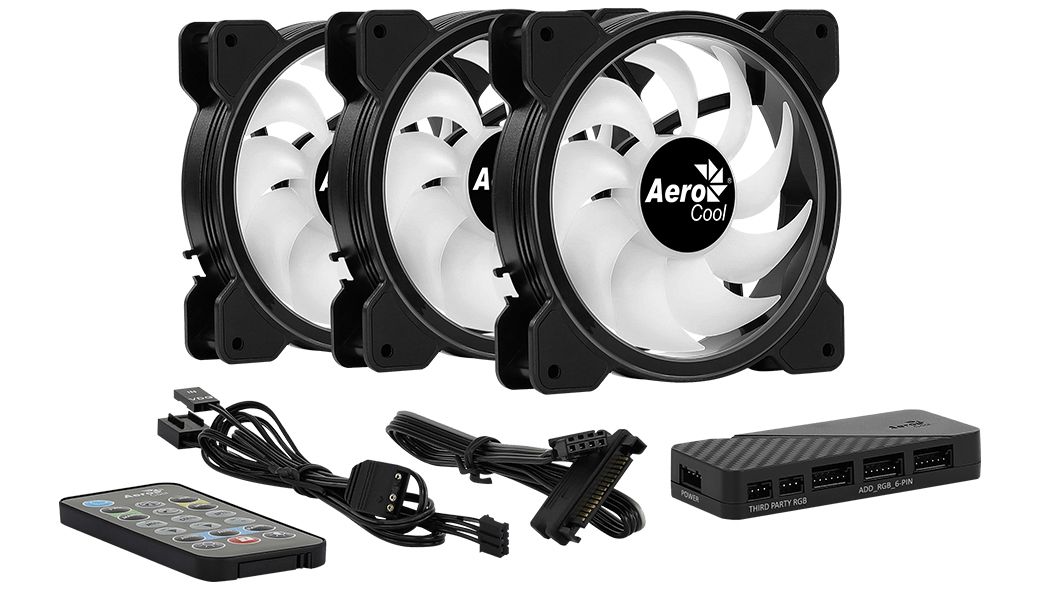 Aerocool Saturn 12F ARGB Pro Motherboard Cooling set 12 cm Black_10