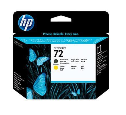 HP C9384A Cartus HP 72 negru mat + galben_1