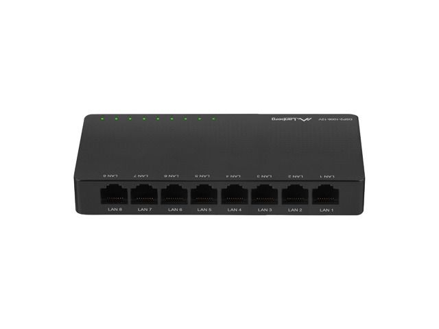 LANBERG SWITCH DSP2-1008-12V  (8-PORT, 12V, 1GB/S)_4