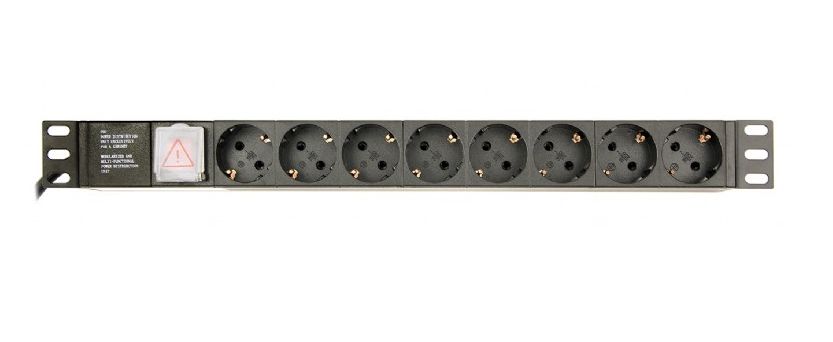 Gembird EG-PDU-014-C14 power distribution unit (PDU) 8 AC outlet(s) 1U Black_1