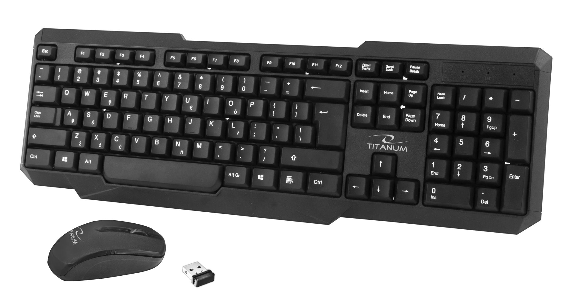 TITANUM TK108 Keyboard + USB mouse Black_1