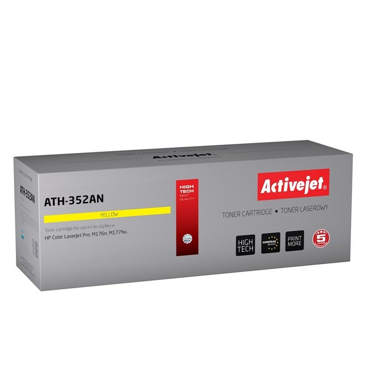 Activejet ATH-352AN toner for HP printer; HP CF352A replacement; Supreme; 1100 pages; yellow_1