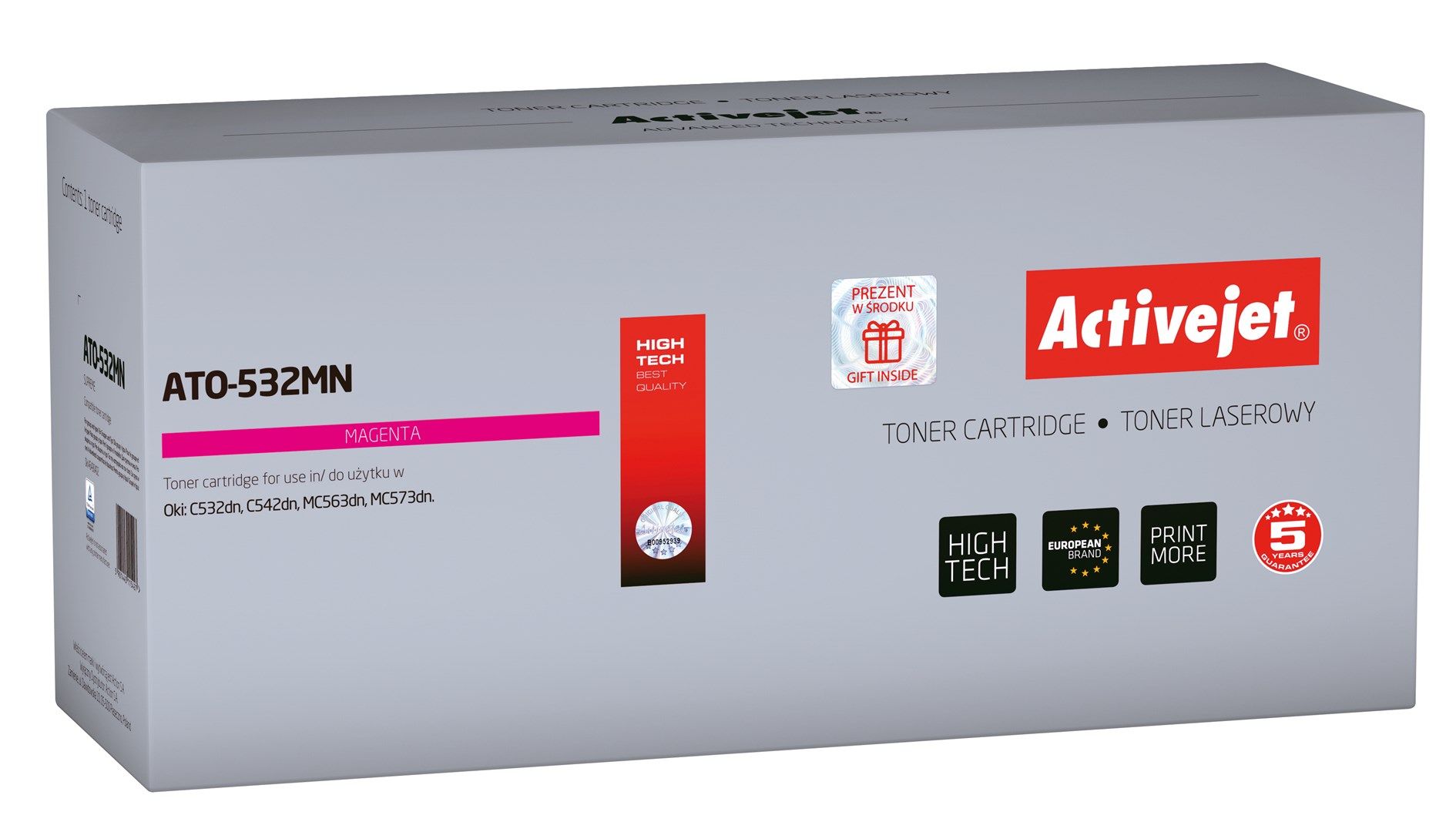 Activejet ATO-532MN toner for OKI printer; OKI 46490402 replacement; Supreme; 1500 pages; magenta_1