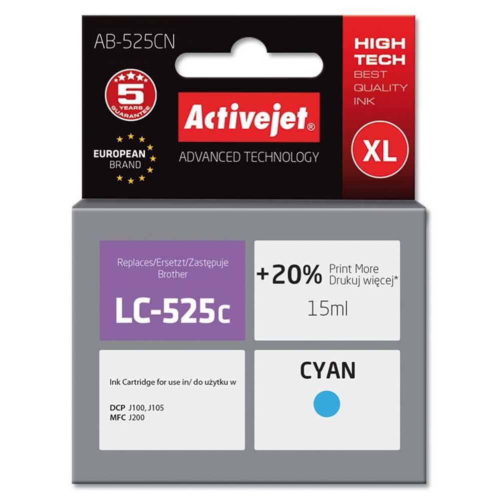Activejet AB-525CN ink for Brother printer; Brother LC525C replacement; Supreme; 15 ml; cyan_1