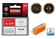 Activejet ACC-521YN ink for Canon printer; Canon CLI-521Y replacement; Supreme; 10 ml; yellow_2