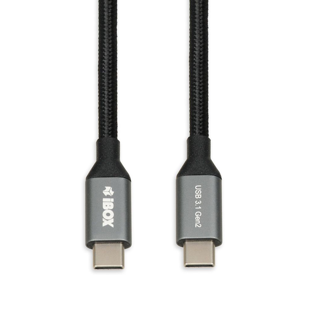 I-BOX USB C/USB C, 50 cm USB cable 3.2 Gen 2 (3.1 Gen 2) Black_2