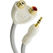 Cablu splitter 1 x Jack3.5 tata la 2 x RCA mama Audioquest FLX Mini/RCA Splitter, 15cm_1