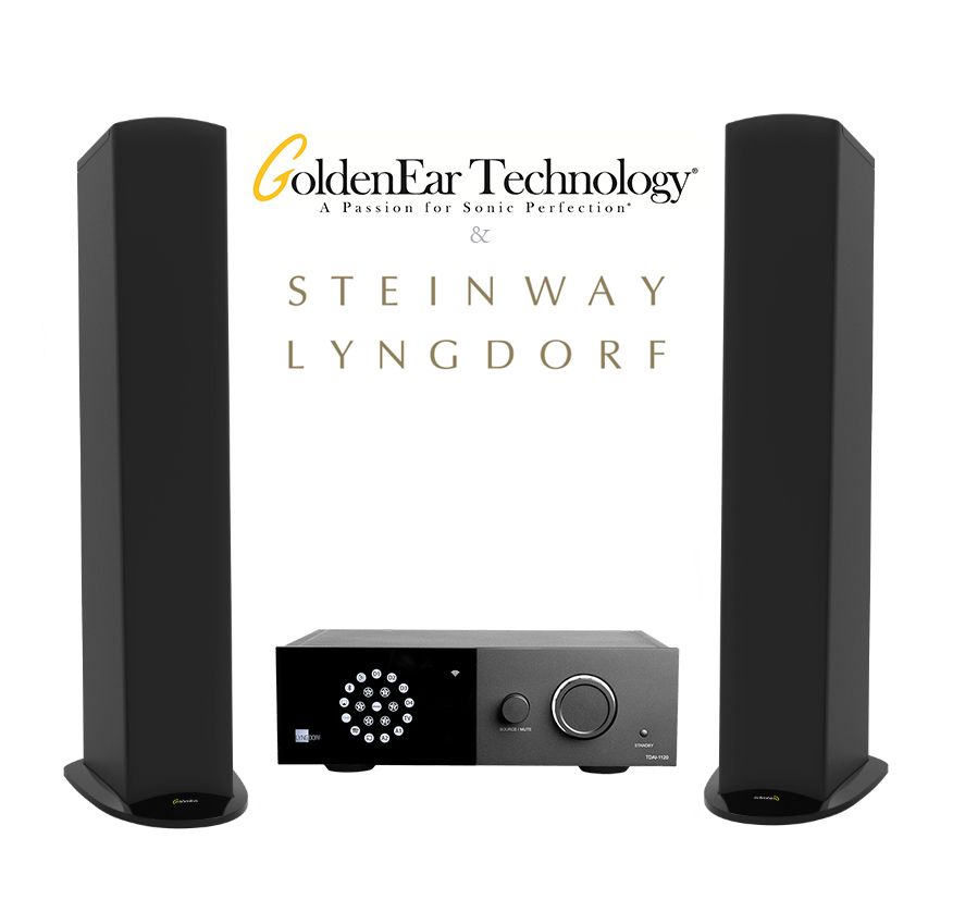 Pachet cu boxe de podea Goldenear TRITON 5 si Amplificator Lyngdorf TDAI-1120, Streaming, HDMI ARC, RoomPerfect_1