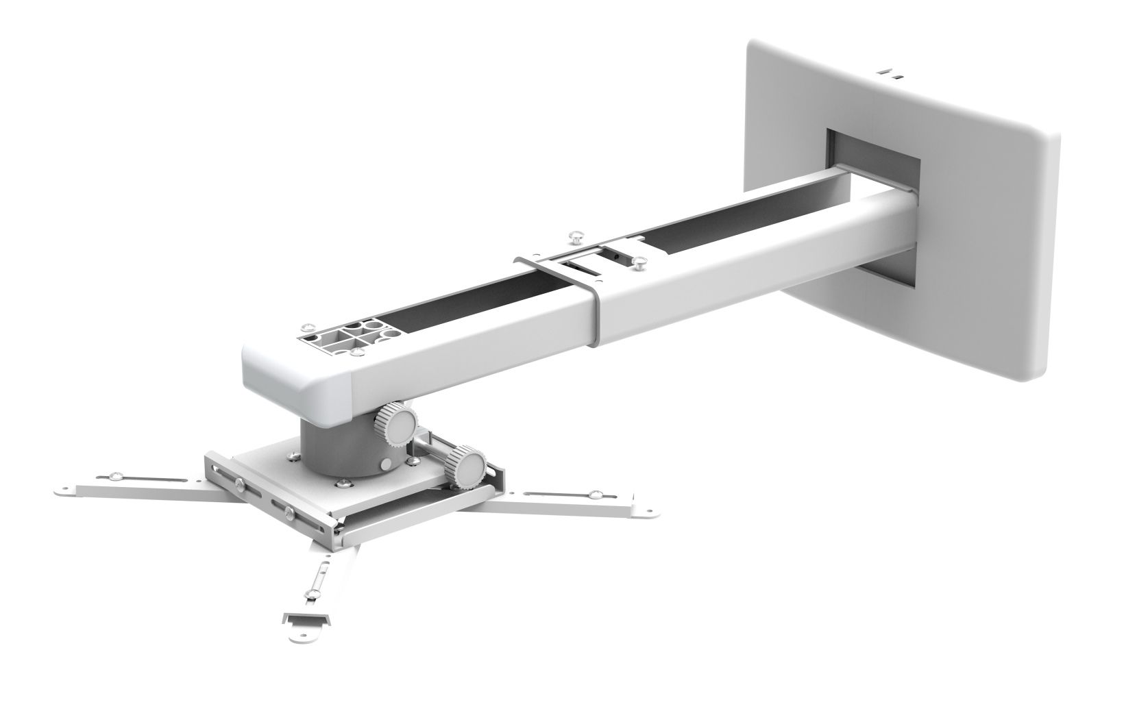 Suport videoproiector de perete Blackmount CT-PRB-11S, distanta perete-proiector 450-670mm, max.10kg, alb_1