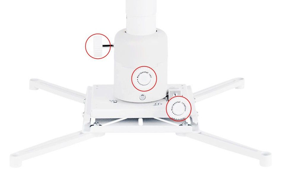 Suport videoproiector de tavan Multibrackets 0728, max 15 kg, alb_1