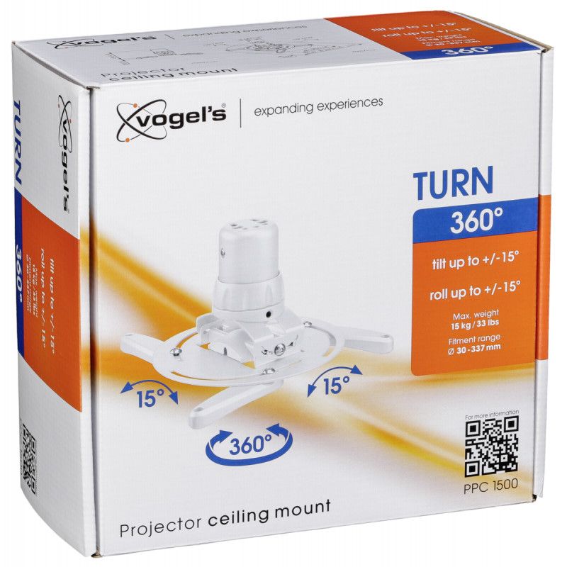 Suport tavan videoproiector Vogel's PPC1500, max. 20 kg, alb_2