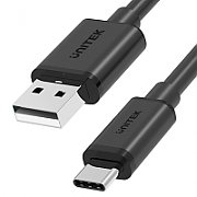 UNITEK USB CABLE USB-A — USB-C 25CM, Y-C480BK_2