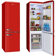 Amica KGCR 387100 R fridge-freezer Freestanding 244 L Red_1