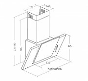 Akpo WK-4 Grand Eco 50 Chimney Hood Black_3