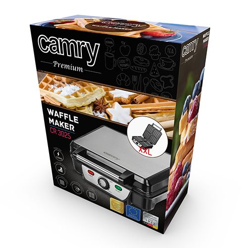 Camry CR 3025 waffle iron 4 waffle(s) Black 1500 W_5