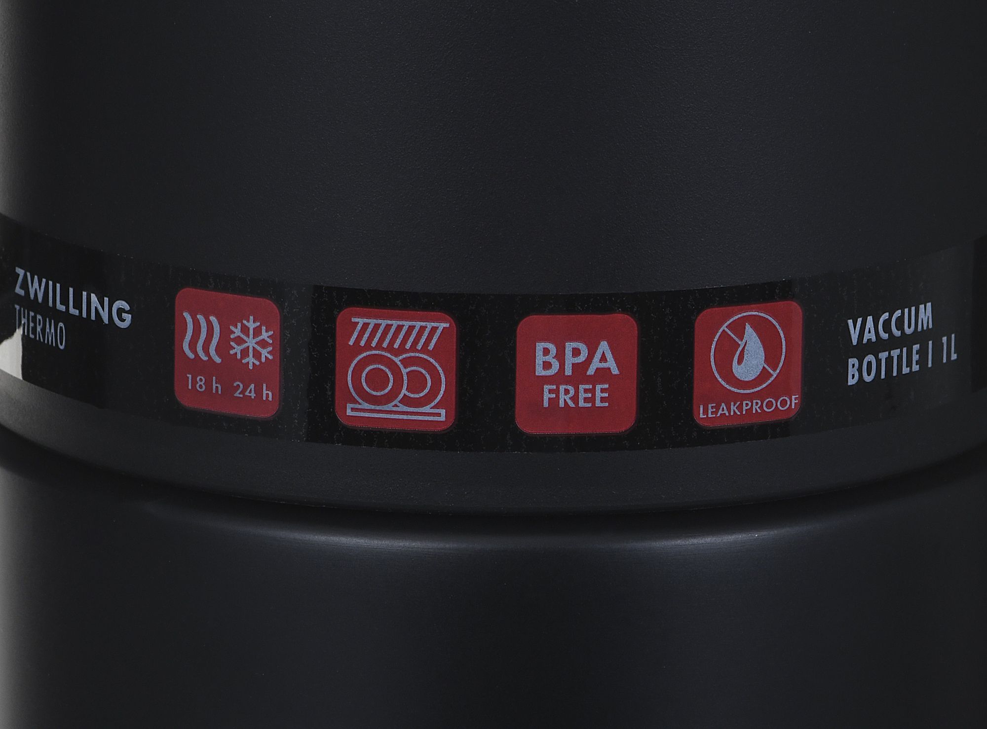 ZWILLING THERMO (39500-514-0) Thermo jug with a mug 1 liter Stainless steel Black_2