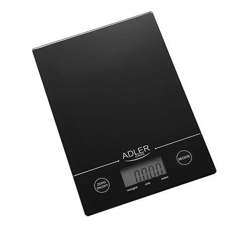 Adler AD 3138 b Mechanical kitchen scale Black Countertop Rectangle_1
