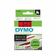 DYMO D1 Standard - Black on Red - 19mm_2