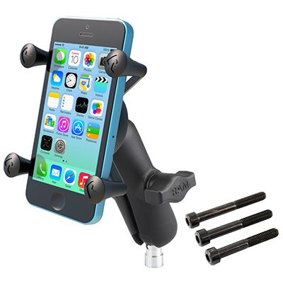 RAM Mounts X-Grip Phone Mount with Motorcycle Handlebar Clamp Base_1