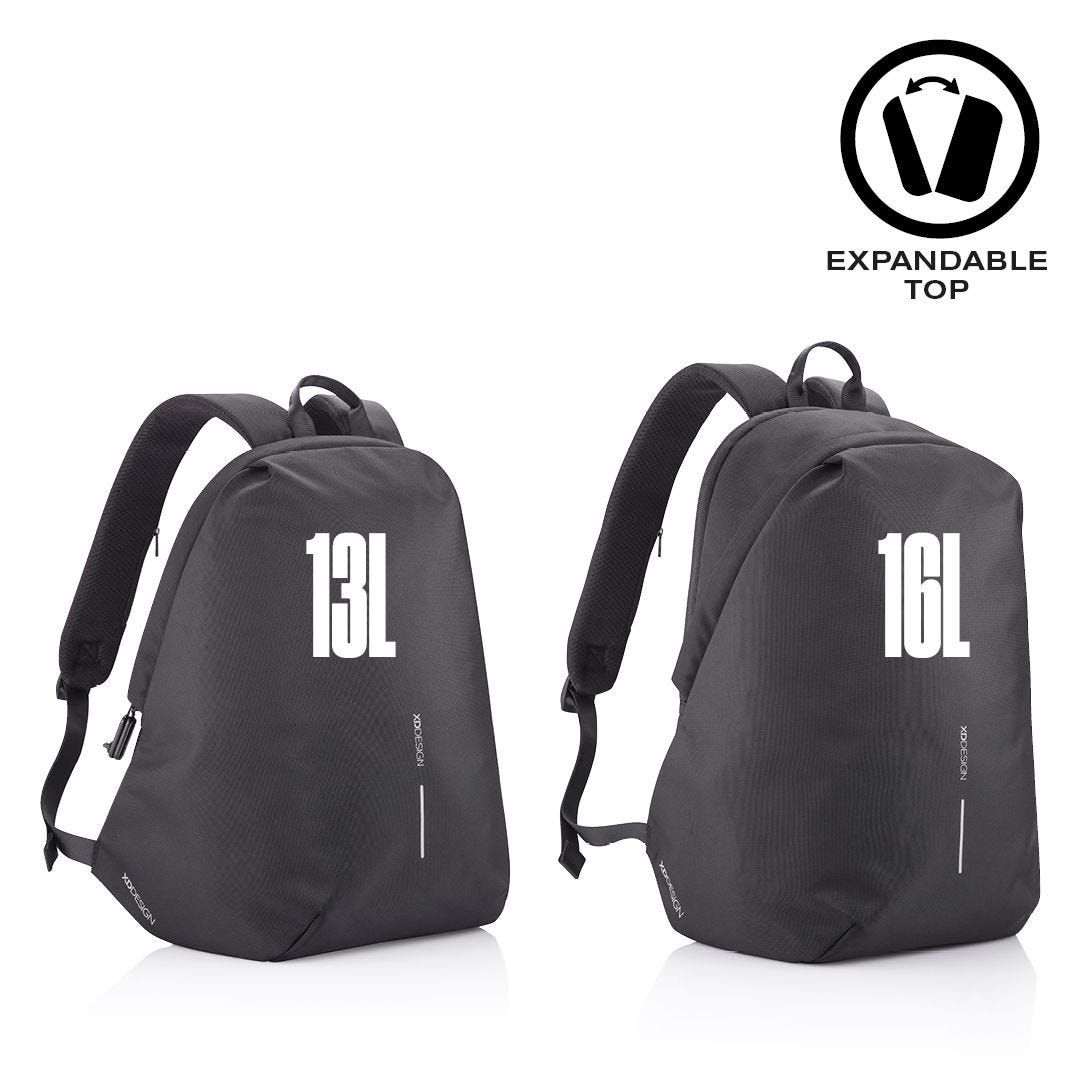 XD DESIGN ANTI-THEFT BACKPACK BOBBY SOFT BLACK P/N: P705.791_1