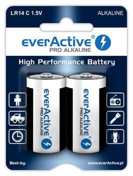 Alkaline batteries everActive Pro Alkaline LR14 C - blister card - 2 pieces_1