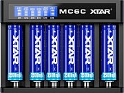 Battery charger for cylindrical Li-ion batteries 18650 Xtar MC6C_5