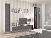 Cama Glass-case VIGO '180' 180/40/30 white/black gloss_2