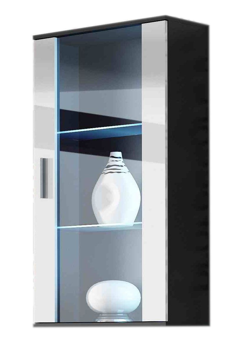 Cama hanging display cabinet SOHO black/white gloss_1