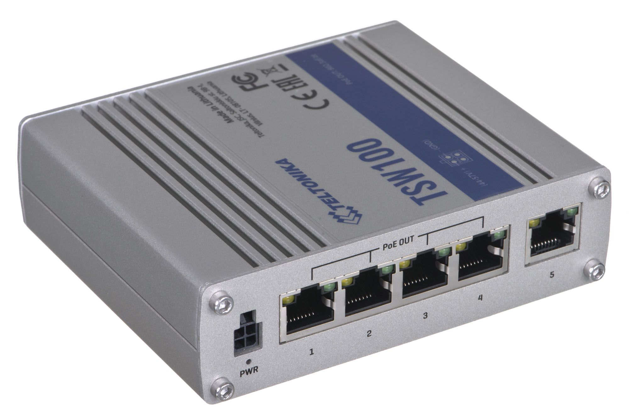TELTONIKA TSW100 Switch 5x RJ45 1000Mb/s, 4x PoE_2