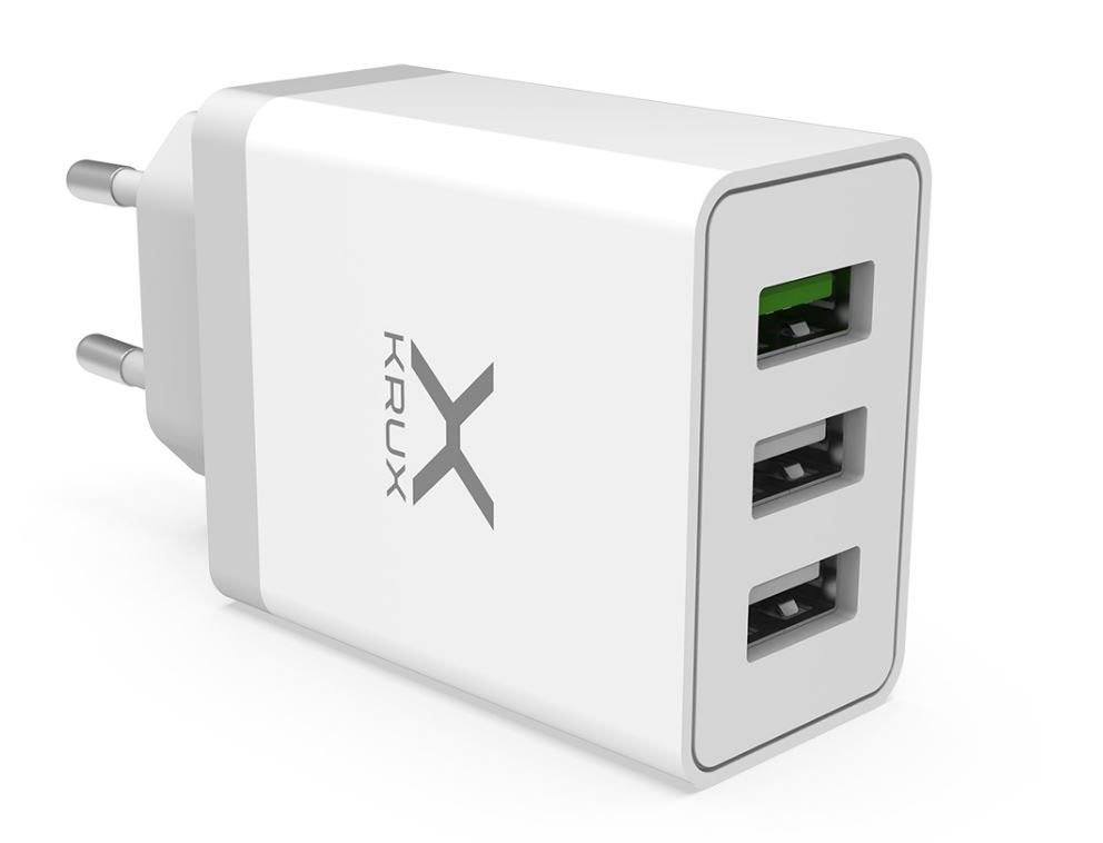 KRUX charger with 3 USB sockets, QC 3.0 30 W_1