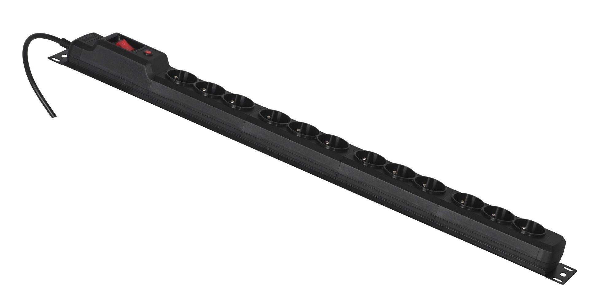 Activejet COMBO 12 socket power strip 3m black_2