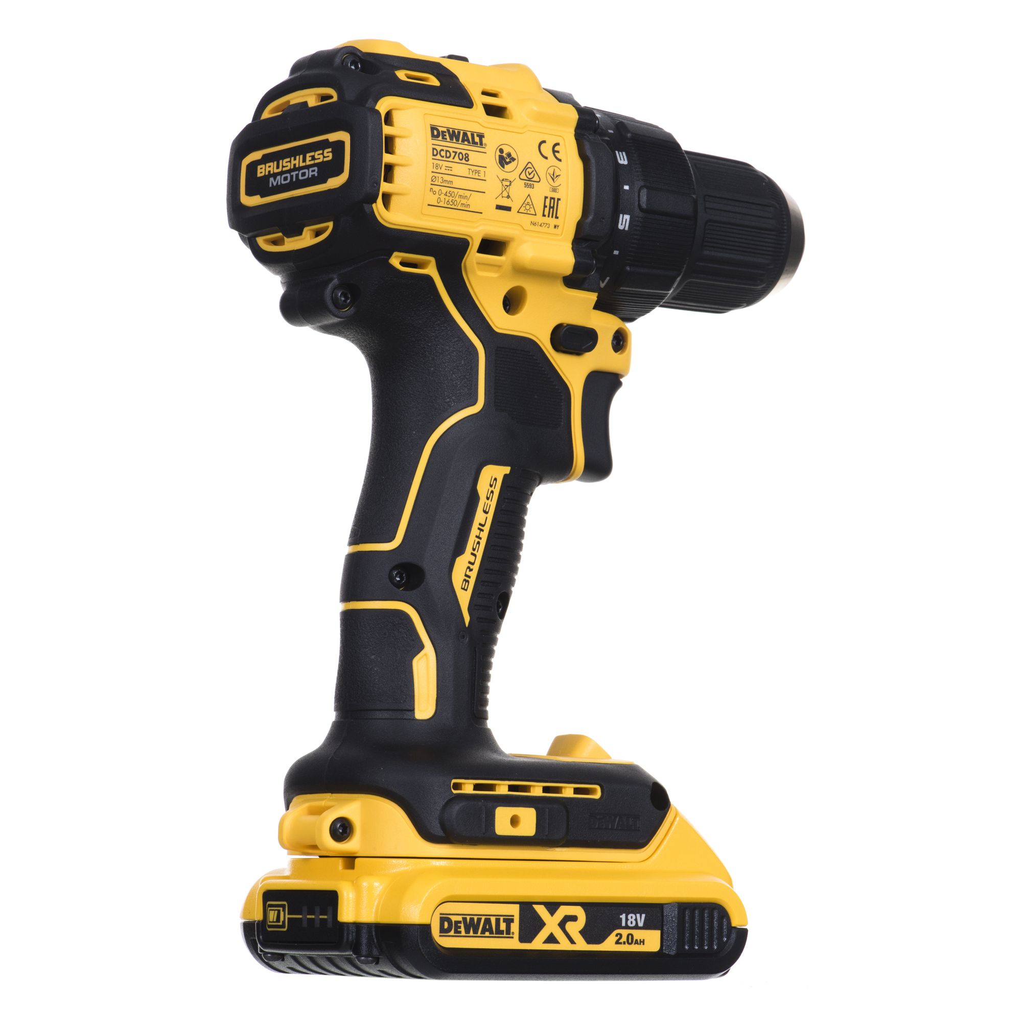 DeWALT DCD708D2T-QW power screwdriver/impact driver Black,Yellow 1650 RPM_6
