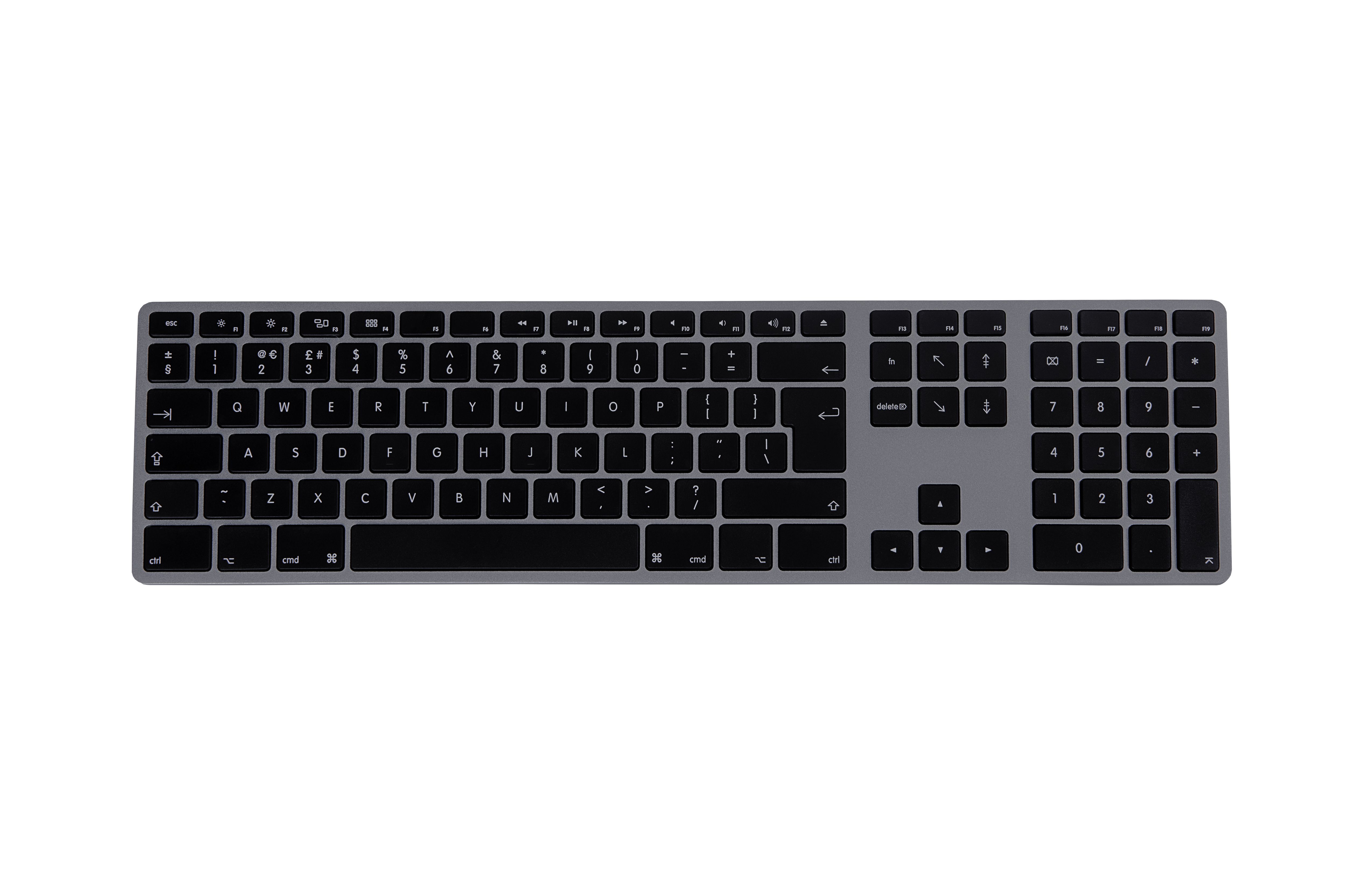 MATIAS Keyboard aluminum MAC HUB 2XUSB SPACE GRAY_1