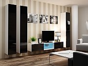 Cama Full cabinet VIGO '180' 180/40/30 white/black gloss_14